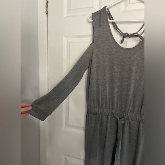 VENUS Women's Dark Grey Jumpsuit Romper One Piece Cold Shoulder (Size Large) - Picture 2 of 6